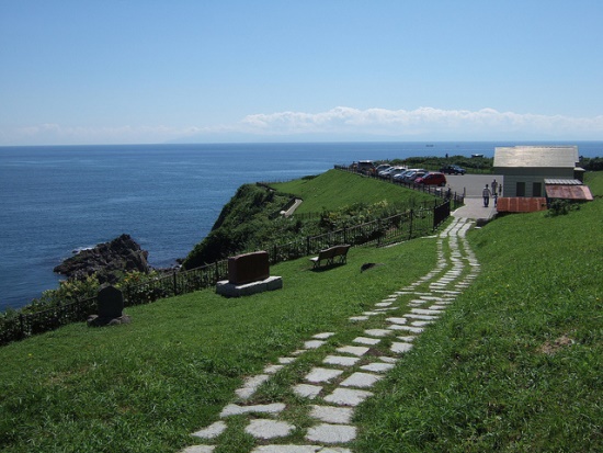 Jalan menuju ke Cape Tachimachi di Hakodate