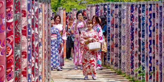 Mengenakan Kimono di Kyoto