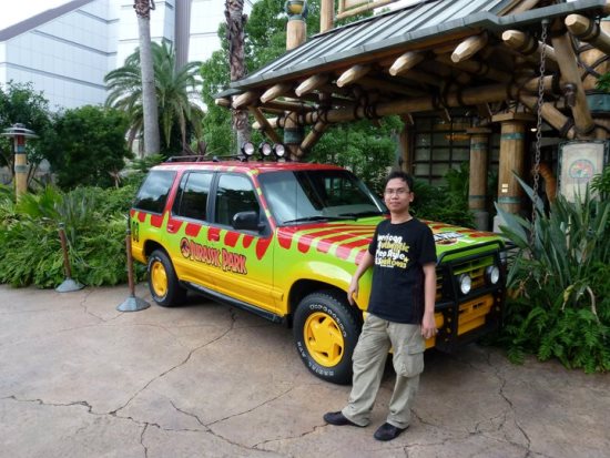 Mobil Jurassic Park di Universal Studio Jepang