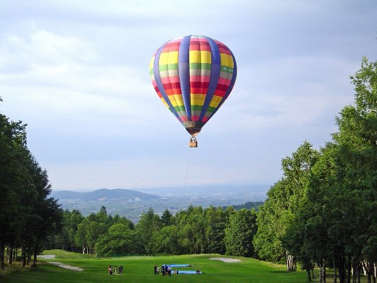 Naik balon udara di Furano Hokkaido
