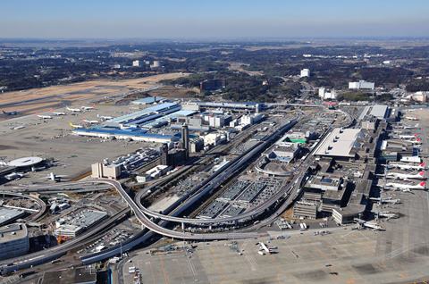 Foto Narita Airport Jepang dari angkasa