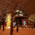Panorama malam Sapporo Illumination
