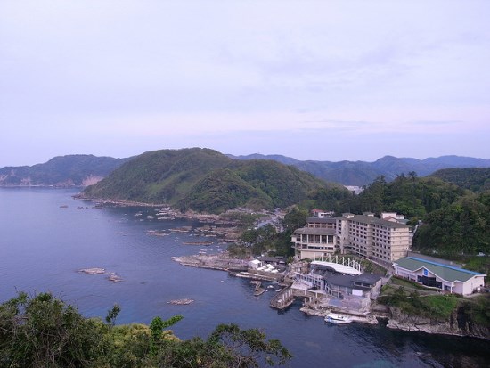 Pemandangan daerah wisata Kinosaki Onsen