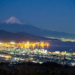 Pemandangan malam dari Nihondaira di Shizuoka