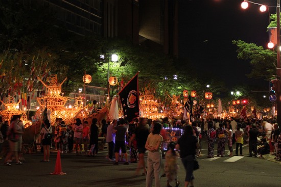 Perayaan festival musim panas di Yokote Akita