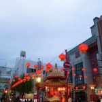 Suasana Kobe Chinatown di musim panas