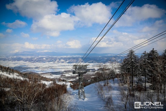 Suasana Resort Ski Furano dari gondola