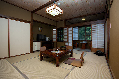 Suasana ruangan dalam Ryokan