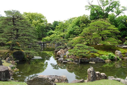 Taman di Istana Nijo Kyoto
