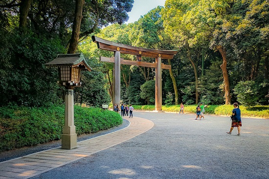 Taman di Meiji Jingu Tokyo