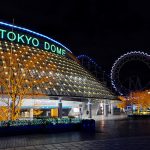 Tokyo Dome di malam hari