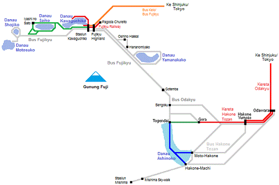 area yang dicover fuji hakone pass