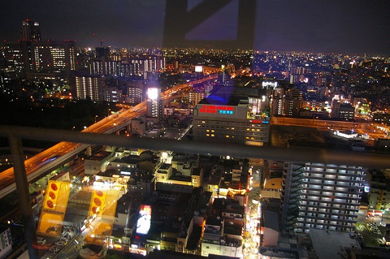 shinsekai dari Tsutenkaku Tower