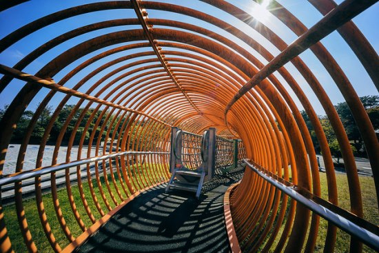 Arena permainan labirin di Hitachi Seaside Park