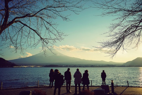 Berjalan sekeliling danau Kawaguchiko