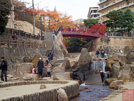 Berkeliling daerah Arima Onsen