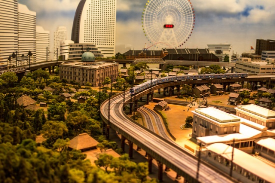 Diorama Yokohama di Museum Kereta Hara