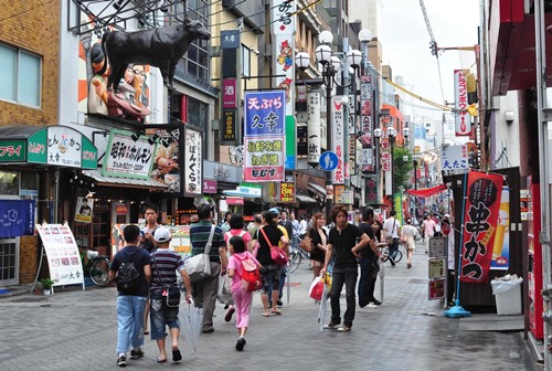 Suasana di Dotonbori Street Osaka