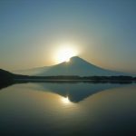 Fenomena Diamond Head Gunung Fuji dari Danau Tanuki