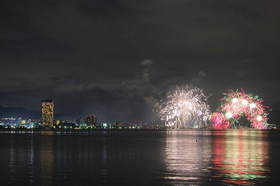 Festival Kembang Api di Danau Biwako