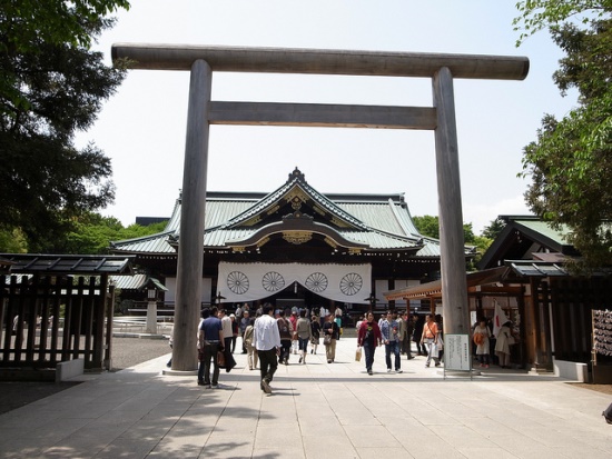 Gerbang Torii di Kuil Yasukuni Jinja