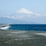 Gunung Fuji dari Pantai Miho no Matsubara