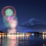 Hanabi Festival di Danau Kawaguchi di musim dingin