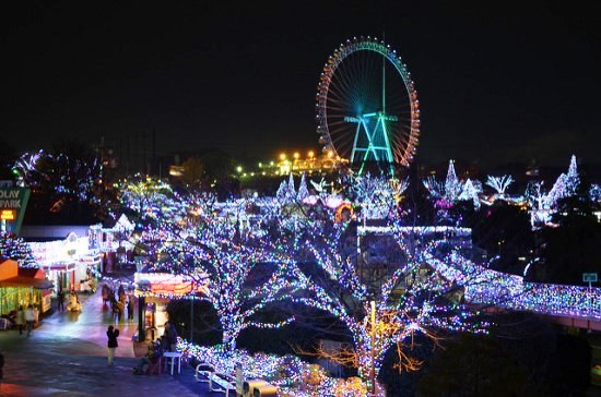 Iluminasi Musim Dingin di Yomiuri Land Tokyo