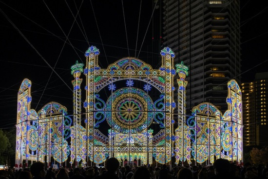 Iluminasi Terindah di Kansai Kobe Luminarie