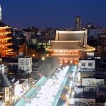 Info Wisata di Asakusa Panorama di waktu malam