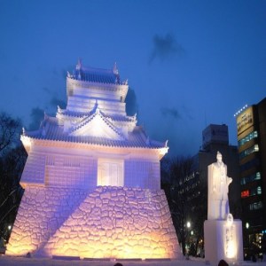 Istana Osaka di Festival musim salju Sapporo