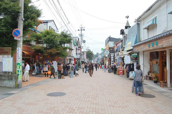 Jalan Karuizawa Ginza di Kyu-Karuizawa