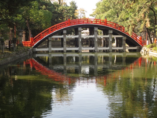 Jembatan Soribashi di Sumiyoshi Taisha