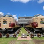 Kereta ekspress Tipe 485 yang jadi koleksi Museum Kereta Saitama