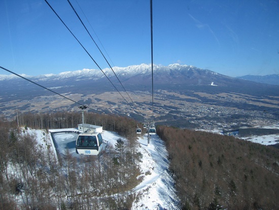 Kereta gondola di Resort Ski Fujimi Panorama