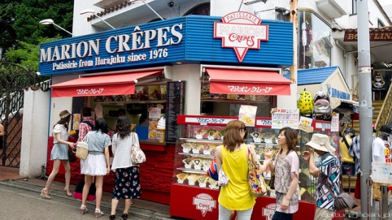 Marion Crepes Sweetbox Crepes di Takeshita Street Harajuku