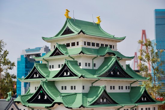 Miniatur Osaka Castle di Legoland Nagoya