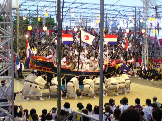 Festival Kunchi Nagasaki di Nagasaki China Town