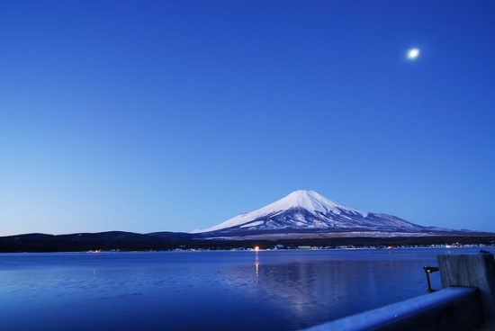 Pemandangan Danau Yamanaka di Yamanashi