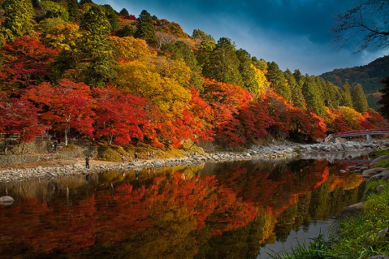 Pemandangan Festival Momiji Korankei