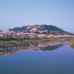 Pemandangan Funaoka Castle Park di Miyagi