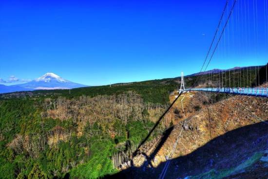 Pemandangan Gunung Fuji dari Mishima Skywalk