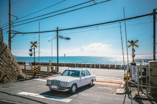 Pemandangan Teluk Sagami di Kamakura