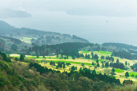 Pemandangan dari Komagatake Ropeway di Hakone En