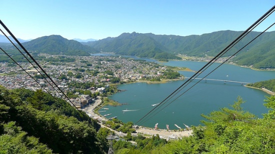 Pemandangan gunung Fuji dari ropeway