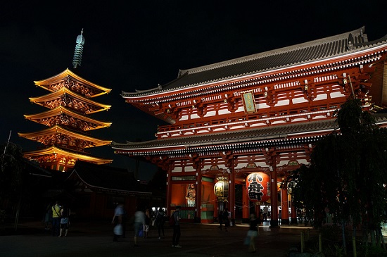 Pintu utama Kuil Sensoji Asakusa