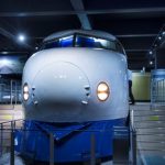 Replika Shinkansen seri 0 di Museum Kawasaki World Kobe