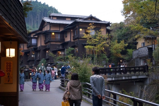 Suasana Kurokawa Onsen di Yufuin