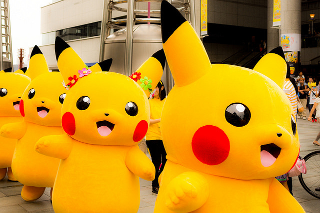 Suasana Parade Pikachu di Yokohama