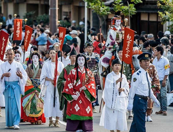 Suasana Parade dalam Jidai Matsuri